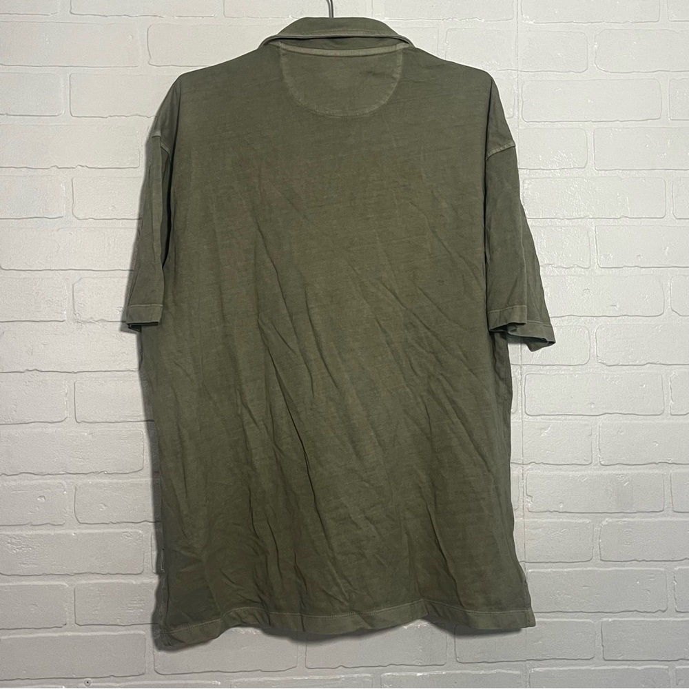 American Eagle Outfitters Mens Shirt Sage Green Polo Relaxed Fit Large NWT - Picture 6 of 7